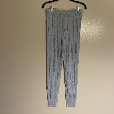 Fashion Nova M Light Blue Cable Knit High Rise Sweater Sweetie Legging Pants NWT