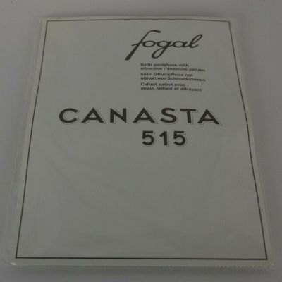 New Fogal Women's Pantyhose Size Small Canasta 515 Graphite Color Jeweled Party