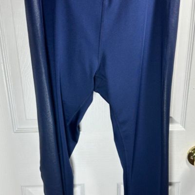 NEW TEK GEAR Workout Size XXL Women's Navy High Rise LEGGINGS NWT