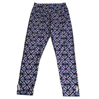 Aerie Womens Multicolored Geometric Print Ankle Cut Out Leggings Medium