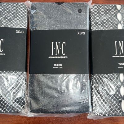 INC International Concepts 3 Pairs of Tights S/M Free Shipping