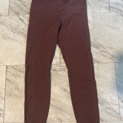 Vouri Maroon Stretch Ankle Leggings S #VW429