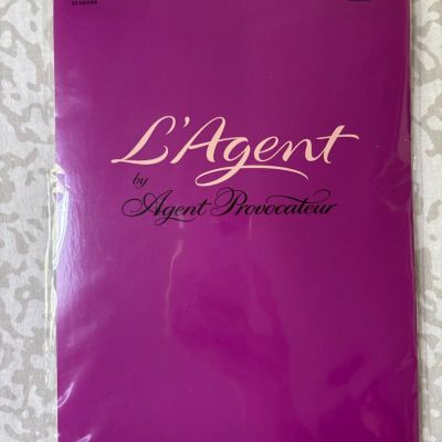 NWT l'agent by agent provocateur stocking, black, size M