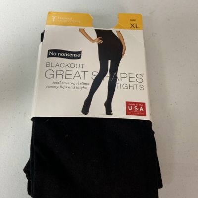 No Nonesense Blackout Tights XL Great Shapes Women