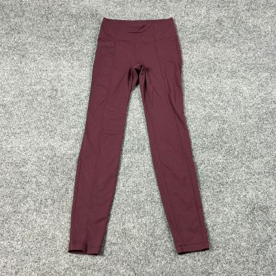 Athleta Womens XS Extra Small Plum Purple High Waisted Leggings Style 138443