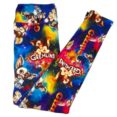 Gremlins Gizmo Bright Multicolor Yoga Band Leggings UV Protection OS 3-14