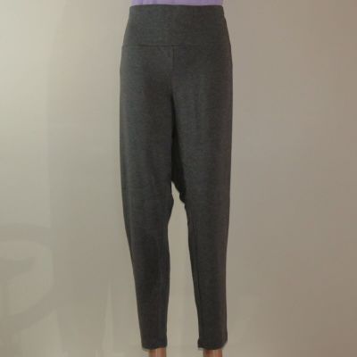 NWT Terra & Sky Women's High Rise Fitted Gray Leggings Size 4X 28-30 (C574)