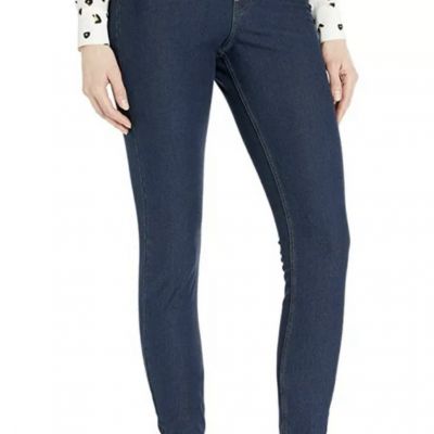 HUE Womens Essential Denim Leggings, Deep Indigo Wash, Large 16924 Open Box Blue