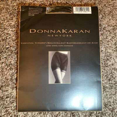 Donna Karan essential toners pantyhose, style C10, color black, size: M