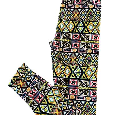 WinWin Women's S-L Win Win Super Soft Leggings Geometric Style Design