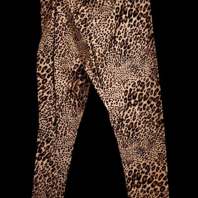 No Boundaries Cheetah Print Elastic Waist Ankle Leggings Size XXL (19)