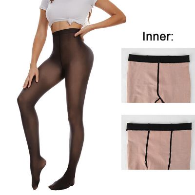 High Waisted Women Pantyhose Tights Long Panty Hose Stockings Fleece Lined Gift