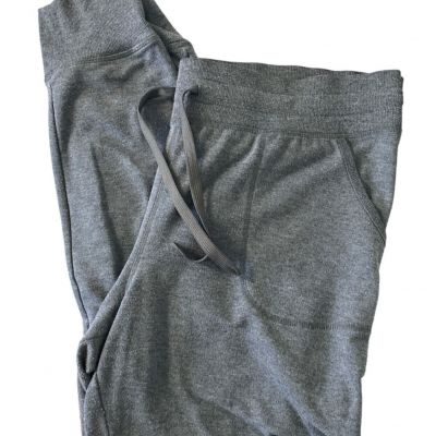 DanSkin Women's Grey Leggings Jogger Pull String 2Pockets Size 1X EUC