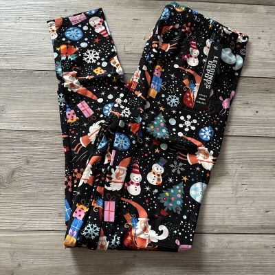 Women’s Leggings Depot Christmas Print Leggings Size Extra Plus NWT