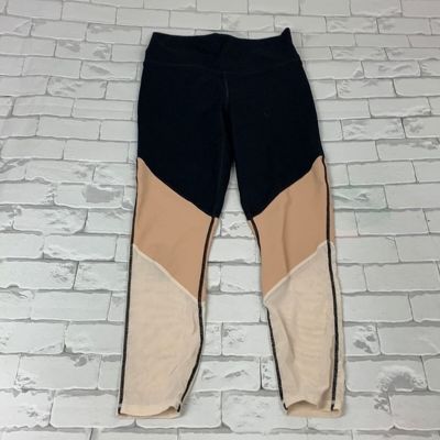 Fabletics Powerhold Leggings. Size Small. Hidden pocket. Black Nude. Sheer