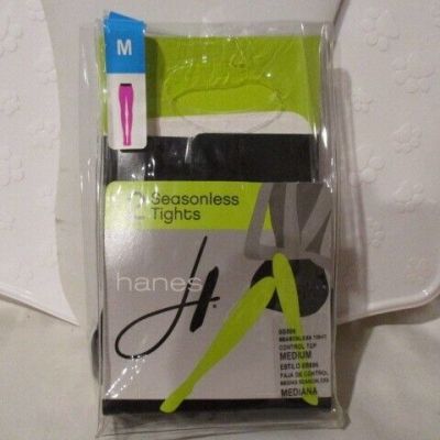 HANES for AVON Seasonless Tights 2Pk Control Top MEDIUM BLACK 5'3-6'0 120-165lbs