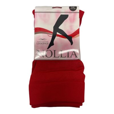 Nollia Women’s 3XL Red Comfortable Soft Leggings