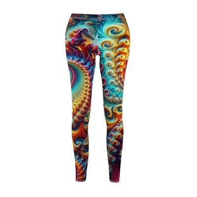 Leggings - The Psychedelic Octopus Experience- Bright Fractal Print