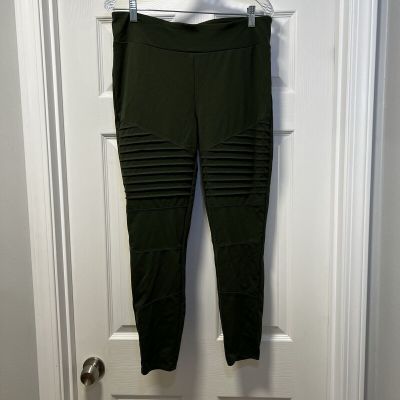 Lularoe Luxe Evergreen rib stretch legging women's XL yoga workout pant