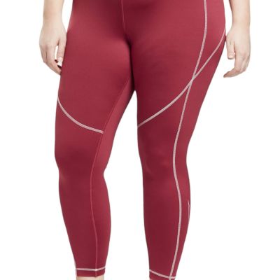 zuda Z-Stretch Leggings with Reflective Coverstitch Bright Berry