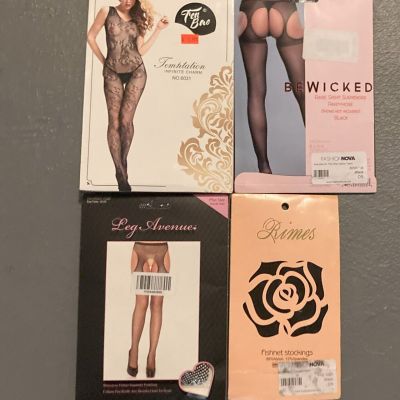 Pantyhose-STOCKING-FISHNET LOT OF 4