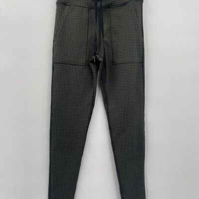 Aerie Offline Womens XS Mini Houndstooth Leggings Green  Black Pockets High Rise