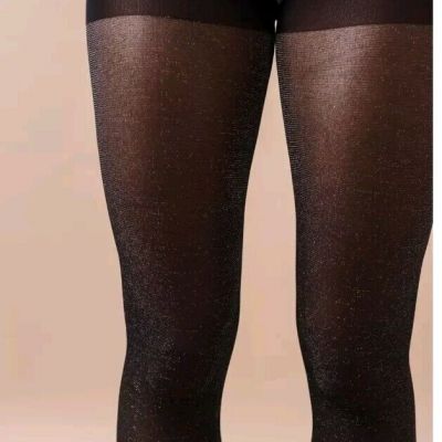 Women's Threads Diamond Dust Tights In Black Size AB NWT