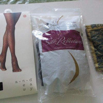 ASSORTEDLOT (5)  BRAND NEW PANTYHOSE PLUS SIZE C/D 1X FREE SHIPPING