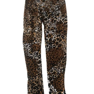 NO BOUNDARIES LEOPARD PRINT LEGGINGS Size M (7-9) EUC