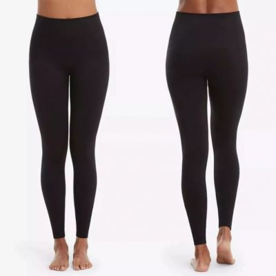 Spanx Look At Me Now Seamless Leggings Very Black Plus Size 1X