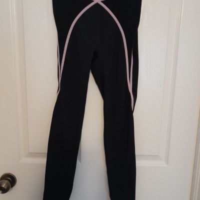 Savage X Fenty Women’s Blue Leggings With Pink Accent. Waist 12