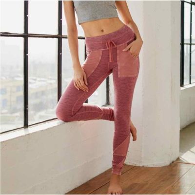 Free People FP Movement Rare Kyoto Leggings Rose Pink Athleisure Workout XS NWT