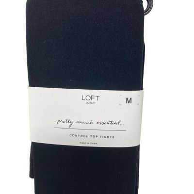 NEW Loft Outlet Control Top Black Tights - Size Medium