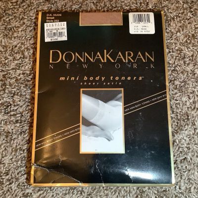 Donna Karan mini body toner pantyhose, color dark nude, size: S