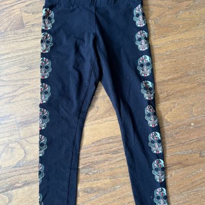 TORRID PLUS SIZE 0  RARE SUGAR SKULL PREMIUM LEGGINGS COTTON SPANDEX