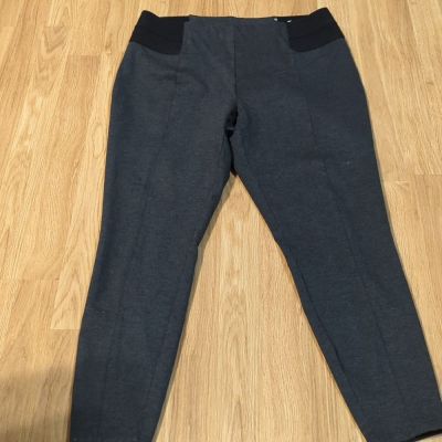 Lane Bryant Charcoal Gray pull on ponte knit leggings size 16