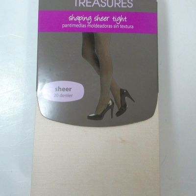 Women's Secret Treasures Shaping Sheer Tight 20 Denier Nude  Size 3