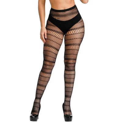 Women's Fashion High Waisted Mesh Fishnet Pantyhose Tights Pattern Stockings