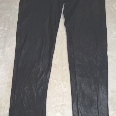 Spanx 2437 Women's Faux Leather XL Leggings - Black