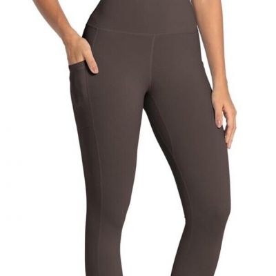 Sunzel Womens Workout Leggings with High Waist Tummy Control BROWN Size XS