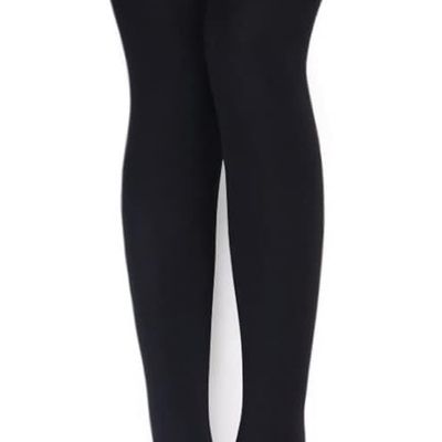 Colorful Women's Fleece Lined Thermal Tights - Warm Opaque Winter Wear