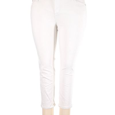 SLINK Jeans Women Ivory Jeggings 18 Plus