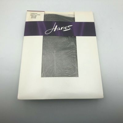 Hanes Fishnet Pantyhose Classic Net Size AB A356 Black NOS 2004 Unused Unopened