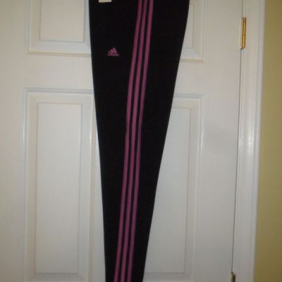 Adidas Womens Size 3X Black/Pink Leggings - NWT - MSRP $40