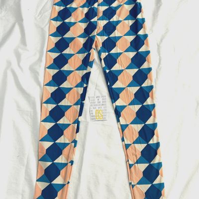 LuLaRoe BRAND NEW OS ONE SIZE Leggings Multi-Color Pattern Shape Print Fast Ship