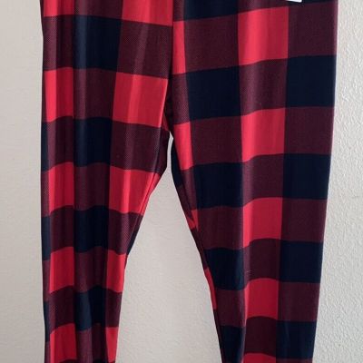 Buffalo Plaid Leggings NWT Size L