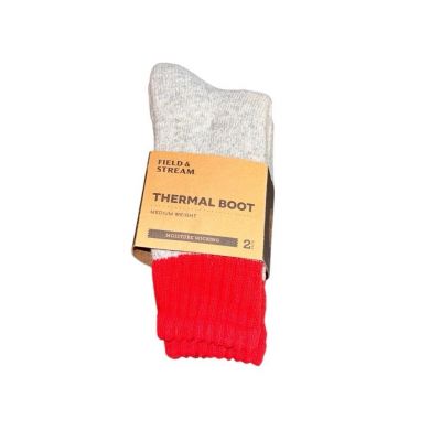 Field & Stream Unisex Socks S Gray/Red