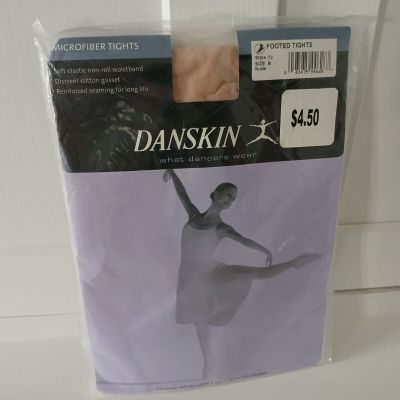 1-Pr Danskin Microfiber Footed Dance Tights Sz:B 5'1