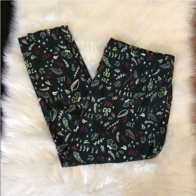 Apt 9 Peace & Joy holiday leggings Woman’s size XXL pull on no pockets