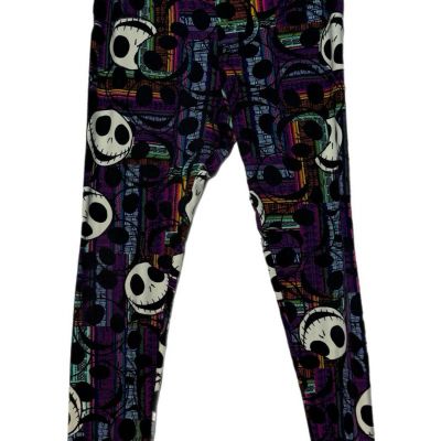 LuLaRoe Tall & Curvy Disney Nightmare Before Christmas Jack Leggings - Large